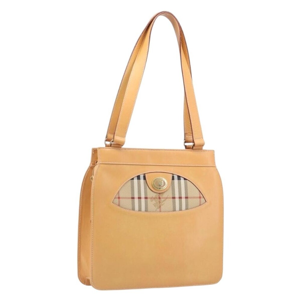 Burberry Nova Check Shoulder Bag Leather